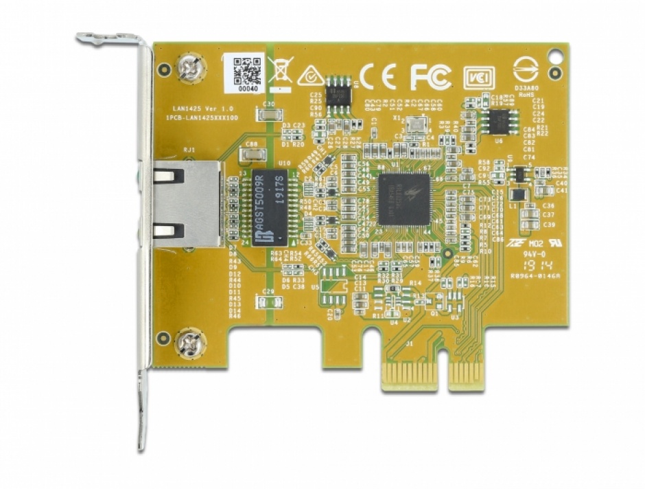 Imagine PCI Express la 1 x 2.5 Gigabit LAN, Delock 90440